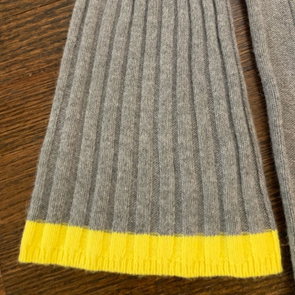 Anthropologie Grey and Yellow Knit Dress - Picture 4 of 6